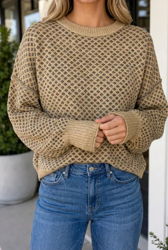 Emma Long Sleeve Sweater Long Sleeve Top made by Threaded Pear