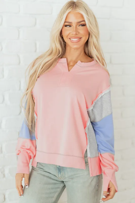 Cassie Cuffs Oversize Sweatshirt made by Threaded Pear