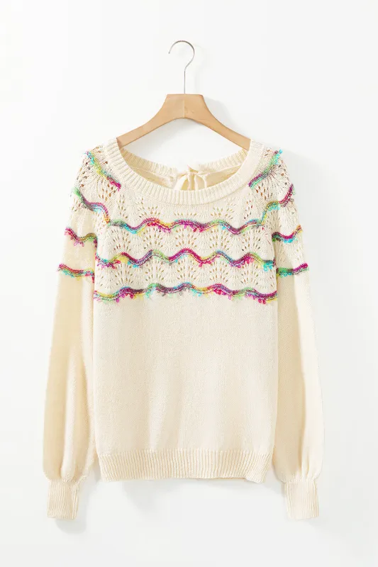 Jackeline Bishop Sleeve Sweater made by Threaded Pear