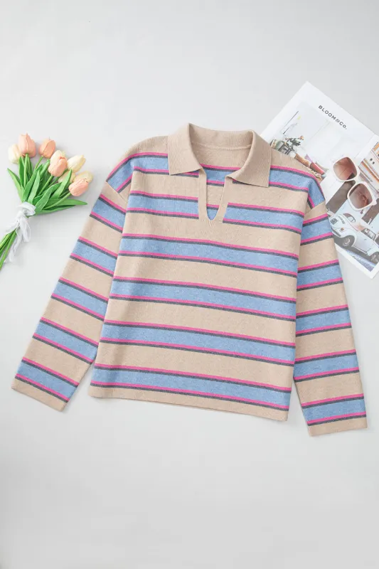 Carley Shoulder Loose Sweater made by Threaded Pear