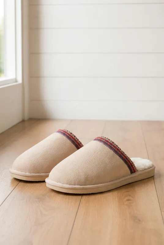Melanie Detail Winter Slippers made by Threaded Pear