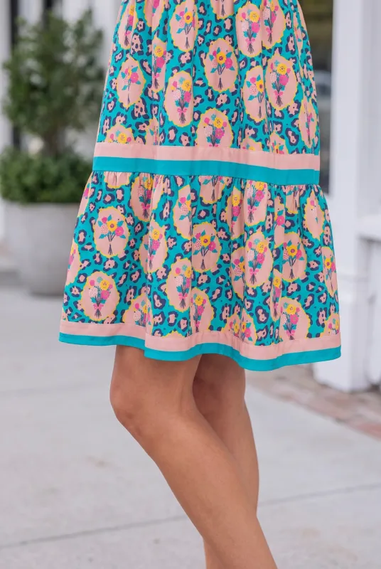 Susan Floral Short Dress made by Threaded Pear