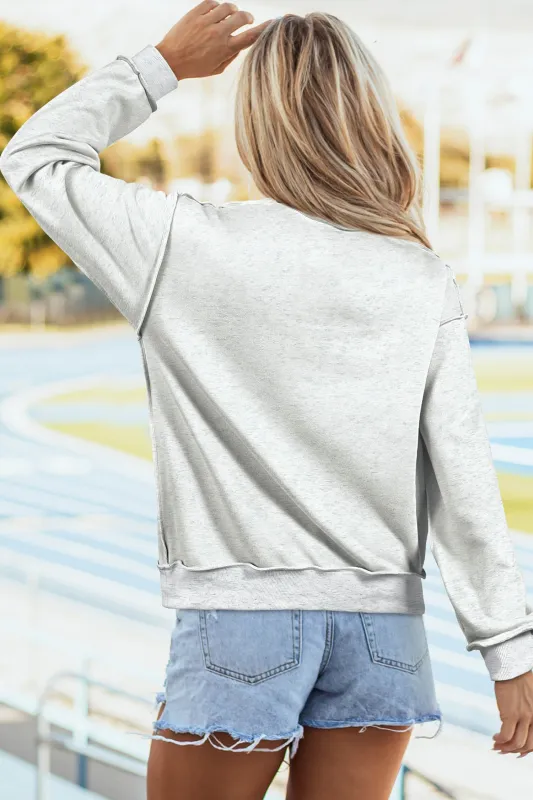 Threaded Pear Oakleigh Print Reversible Mock Sweatshirt made by Threaded Pear