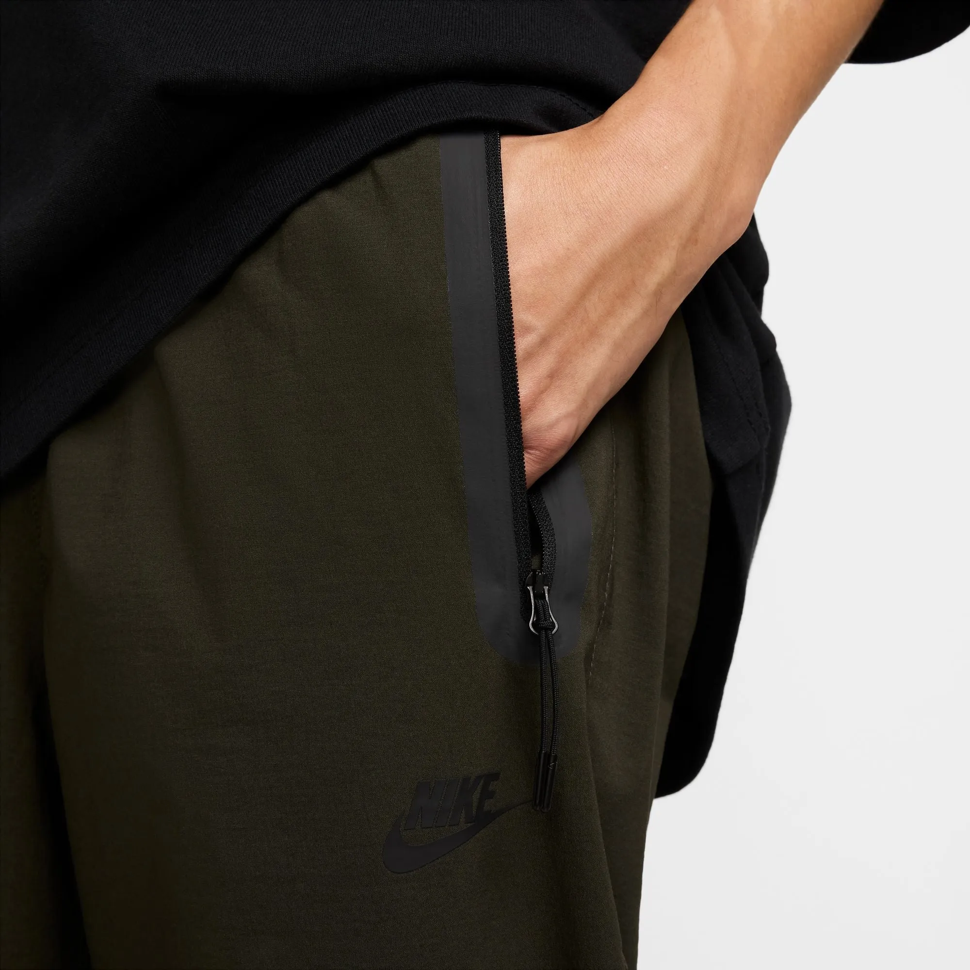 Nike Mens Tech Woven Pants - Sequoia/Black sold by Zulily product image thumbnail 3