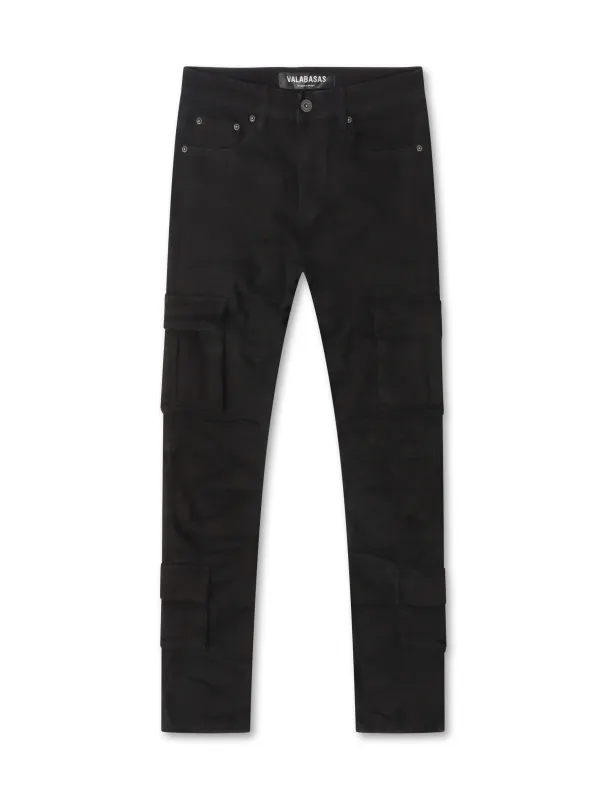 Valabasas Laddered Congo Skinny Jeans - Black made by valabasas