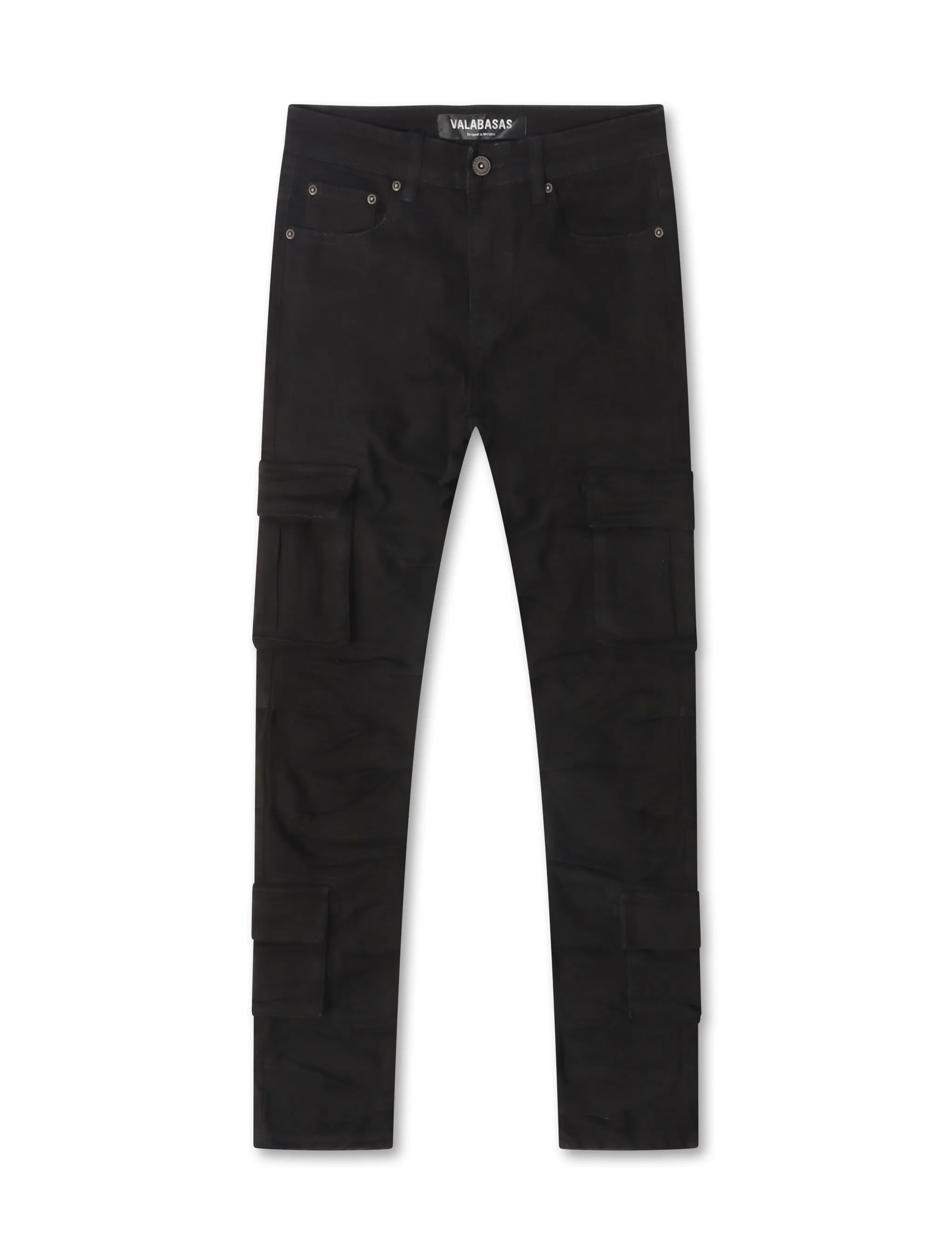 Valabasas Laddered Congo Skinny Jeans - Black sold by Zulily