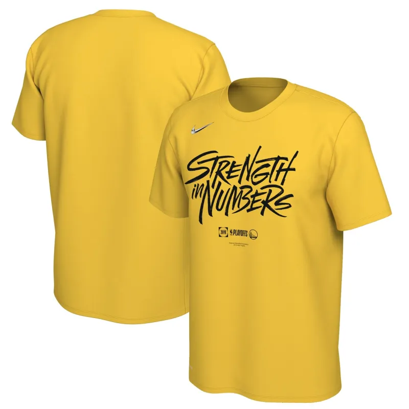 Nike Men's NBA Gs Warriors 2019 Playoffs Bound Mantra Dri-Fit Tee made by Nike