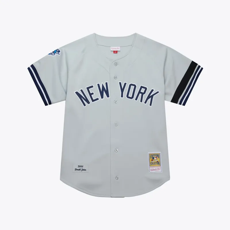 Mitchell & Ness Men's MLB Grey Jersey Yankees 2000 Derek Jeter made by Mitchell & Ness