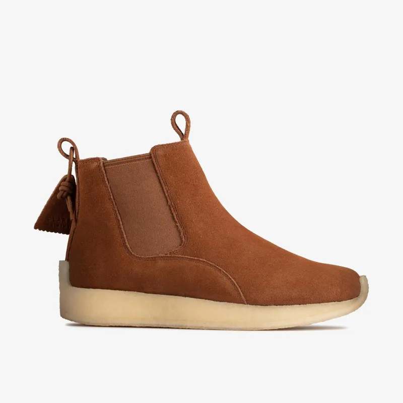 Mens Clarks Radlett Ronnie Fieg Kith - Dark Tan made by Clarks