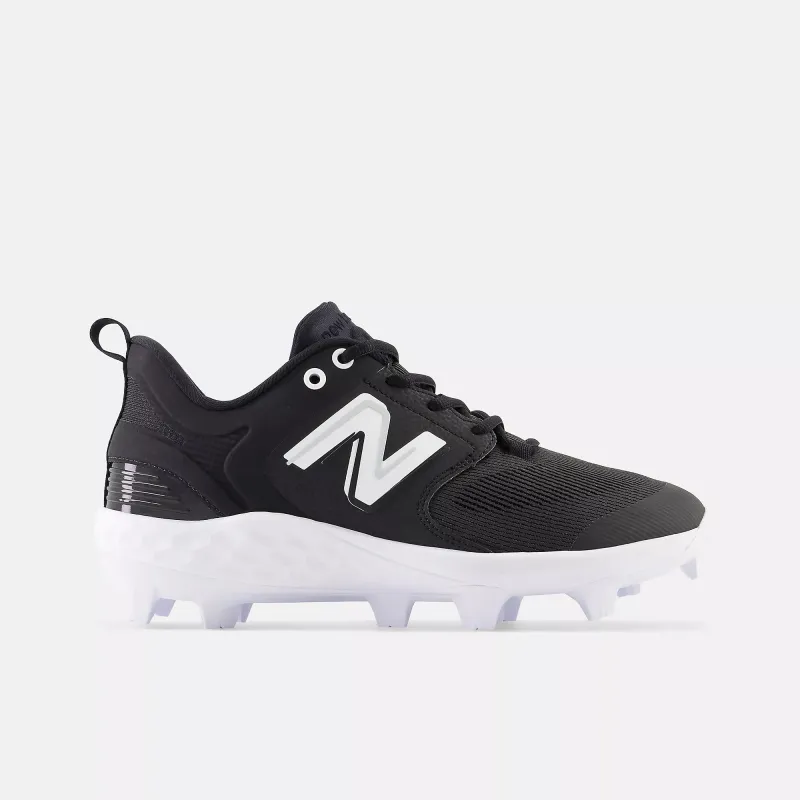 New Balance Mens Fresh Foam 3000V6 Molded Black White made by New Balance
