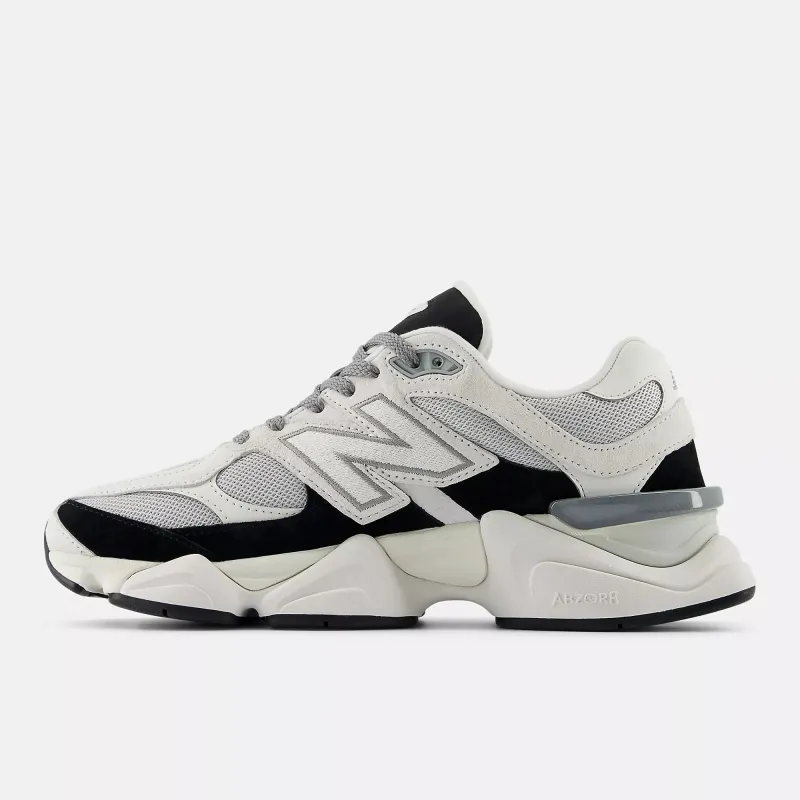 New Balance Mens 9060 Grey Jet Black made by New Balance