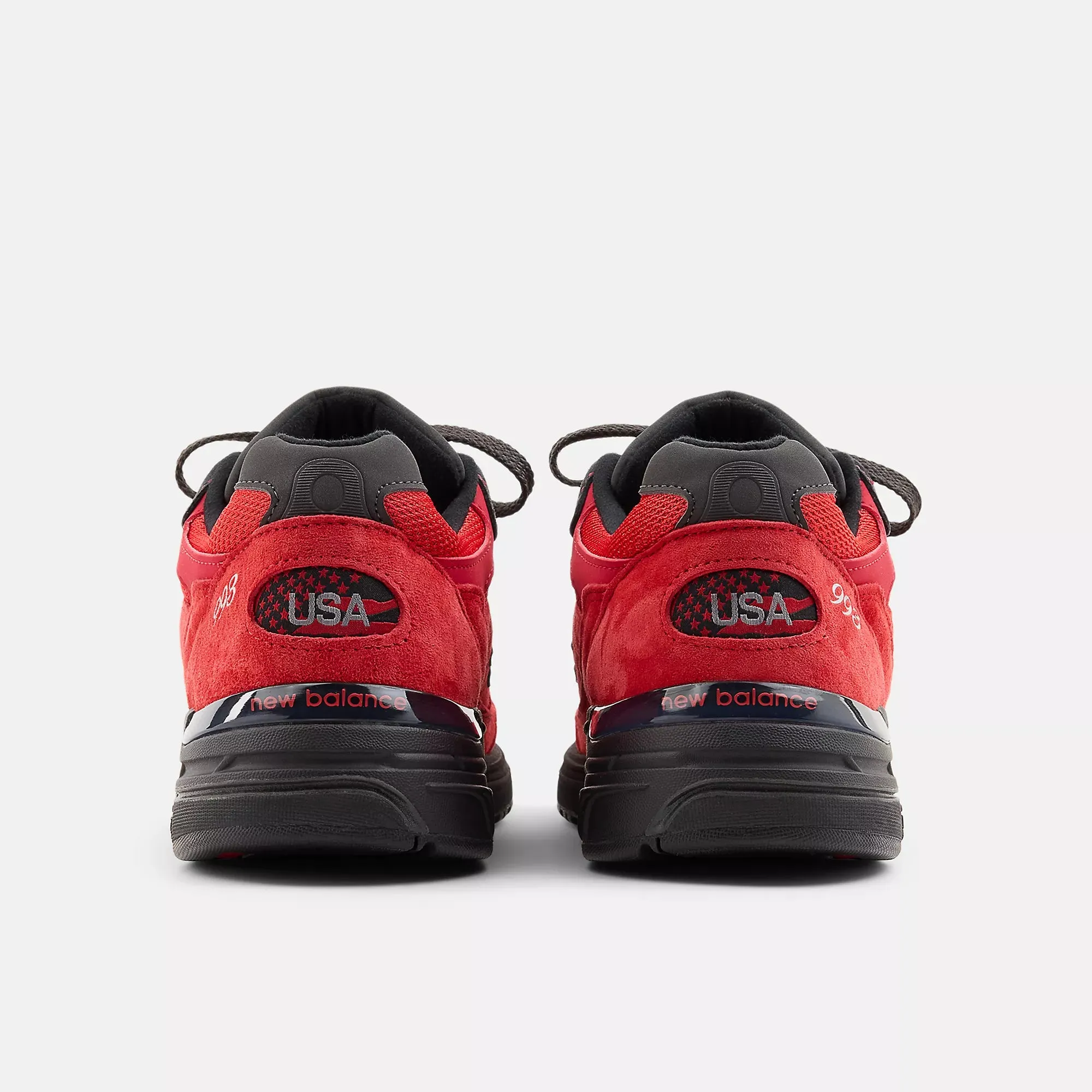 New Balance Mens 993 Miusa 'Red Black' sold by Zulily product image thumbnail 3