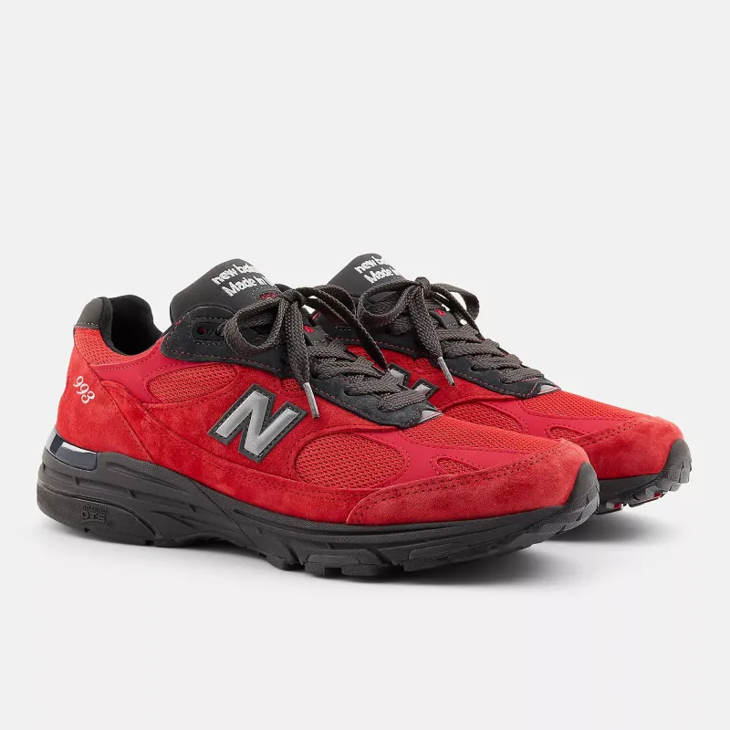 New Balance Mens 993 Miusa 'Red Black' made by New Balance
