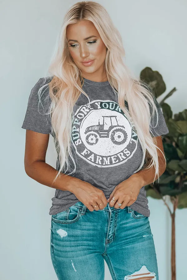 Threaded Pear SUPPORT YOUR LOCAL FARMERS Graphic Tee sold by Zulily product image thumbnail 4
