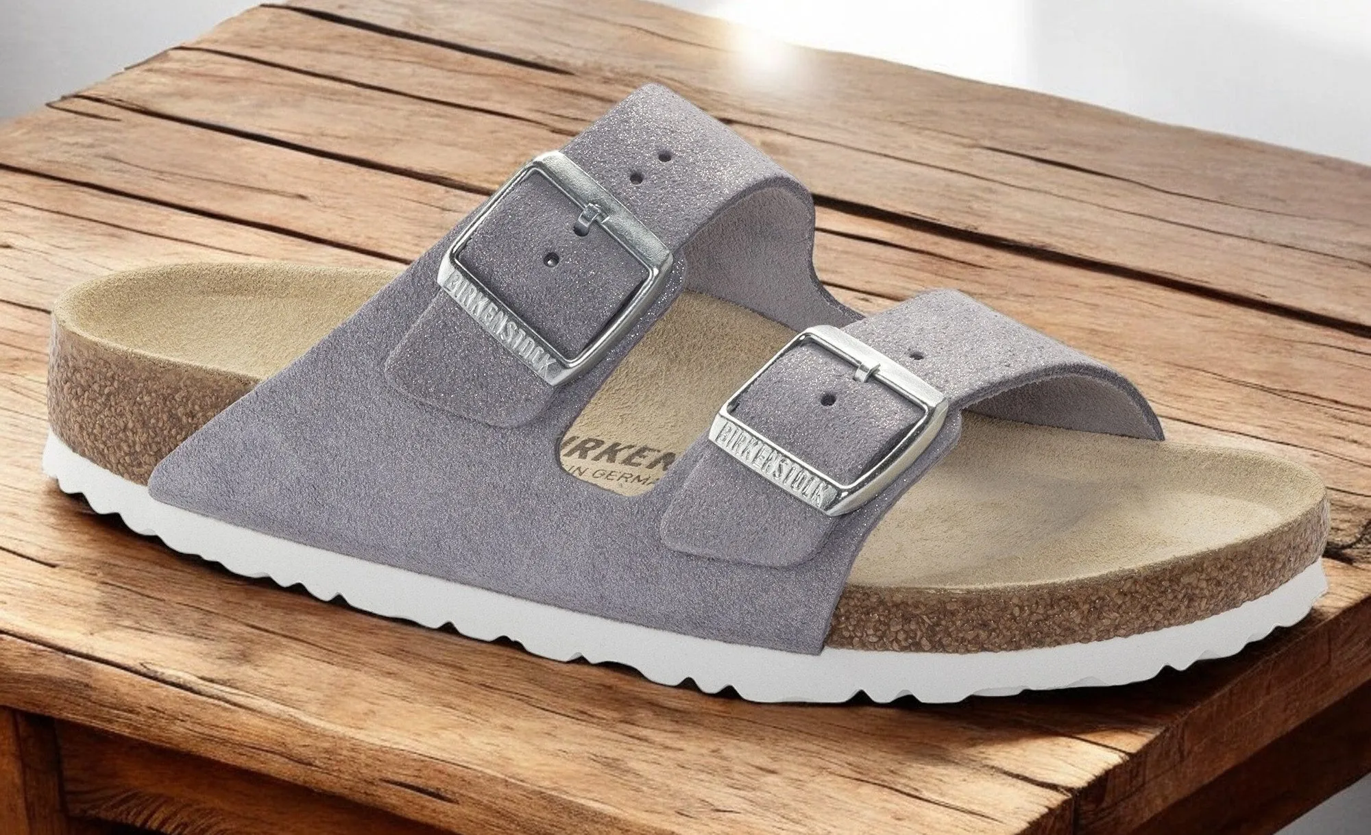 Birkenstock Arizona Shimmering 'Narrow Fit' Sandals sold by Zulily product image thumbnail 4