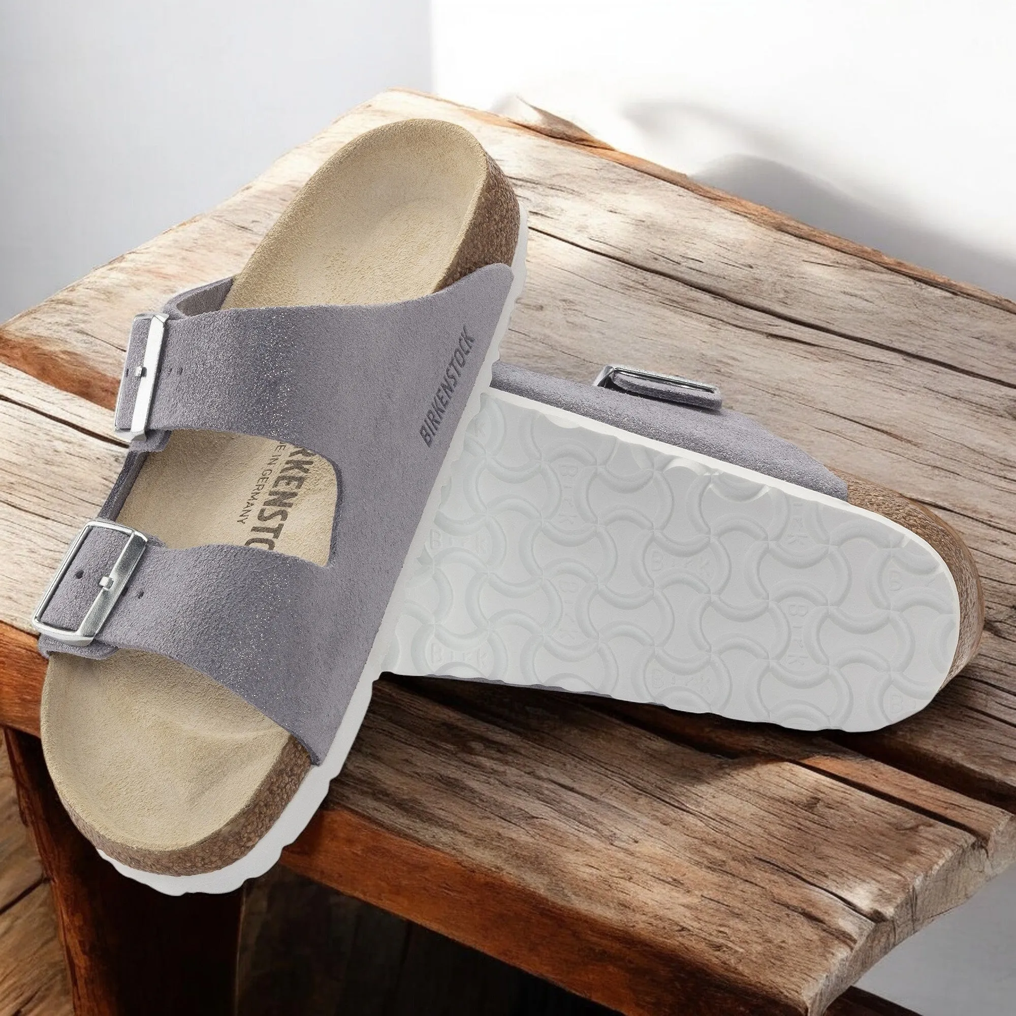 Birkenstock Arizona Shimmering 'Narrow Fit' Sandals sold by Zulily product image thumbnail 5