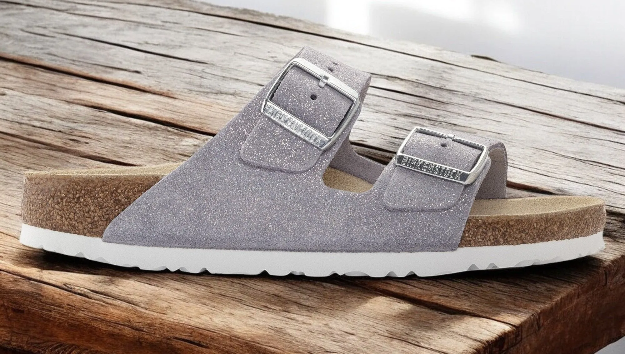 Birkenstock Arizona Shimmering 'Narrow Fit' Sandals sold by Zulily product image thumbnail 2