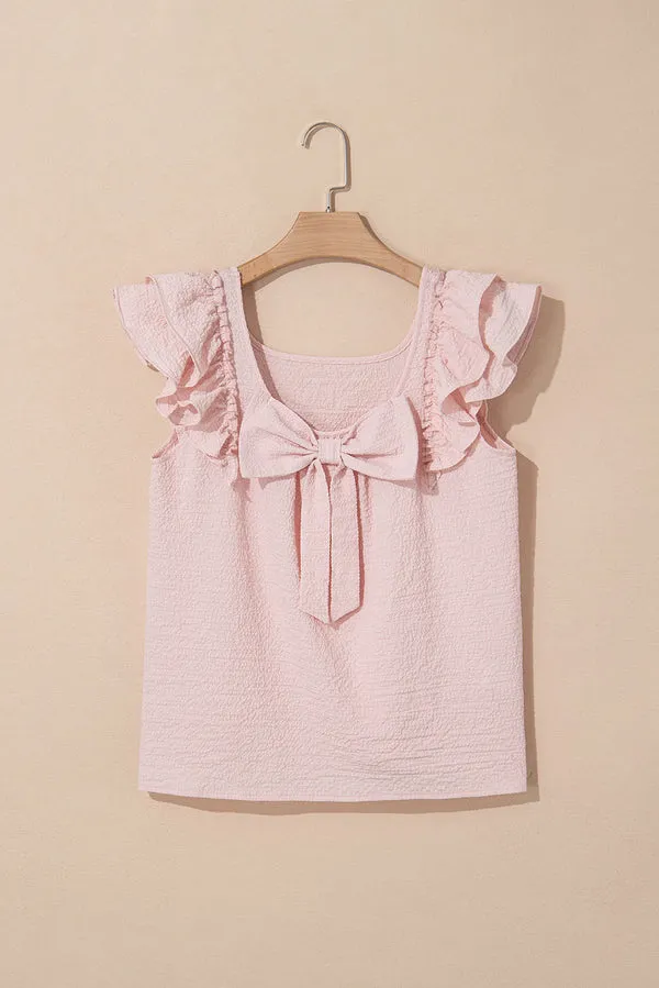 Threaded Pear Katelyn Textured Bow Knot Blouse sold by Zulily product image thumbnail 3