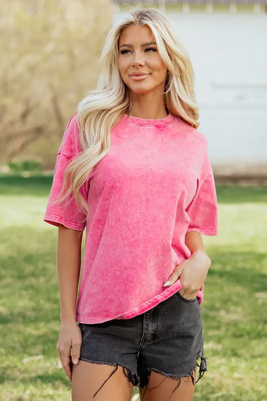 Threaded Pear Neriah Mineral Washed Oversize Tee made by Threaded Pear