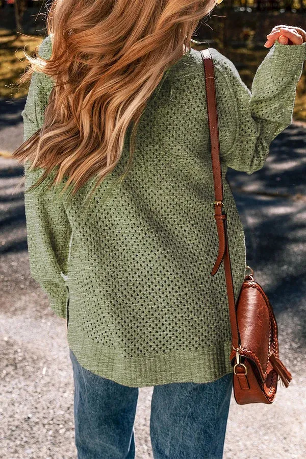 Threaded Pear Juliette Loose Eyelet Shoulder Sweater sold by Zulily product image thumbnail 3