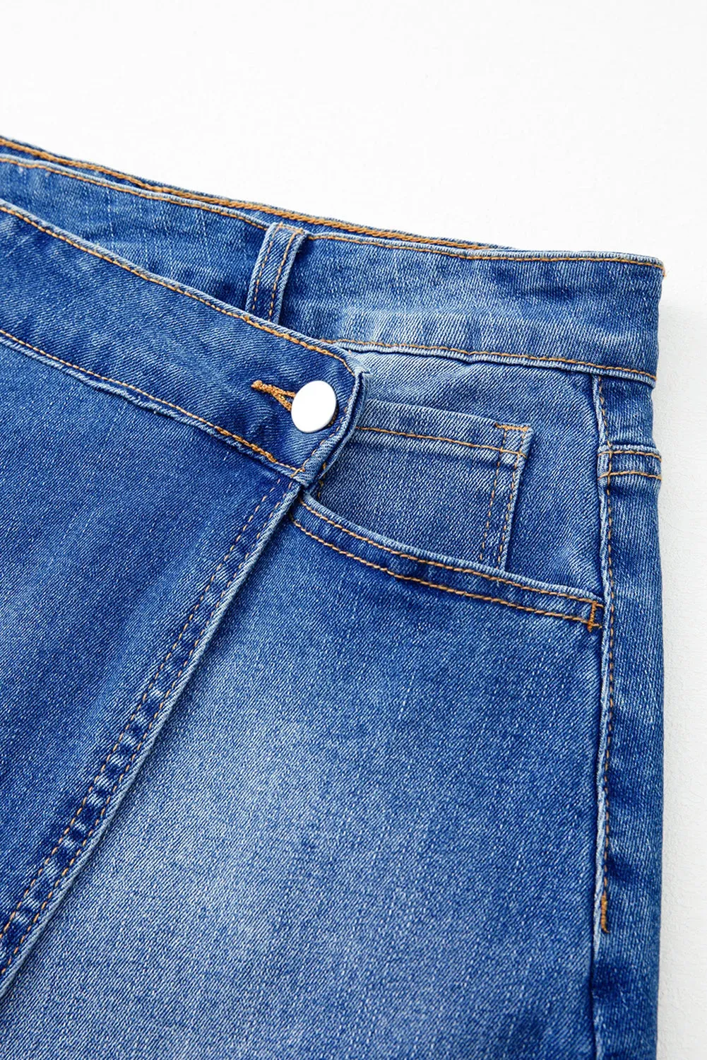 Threaded Pear Renamara Crossed Waist Mini Skirt sold by Zulily product image thumbnail 4