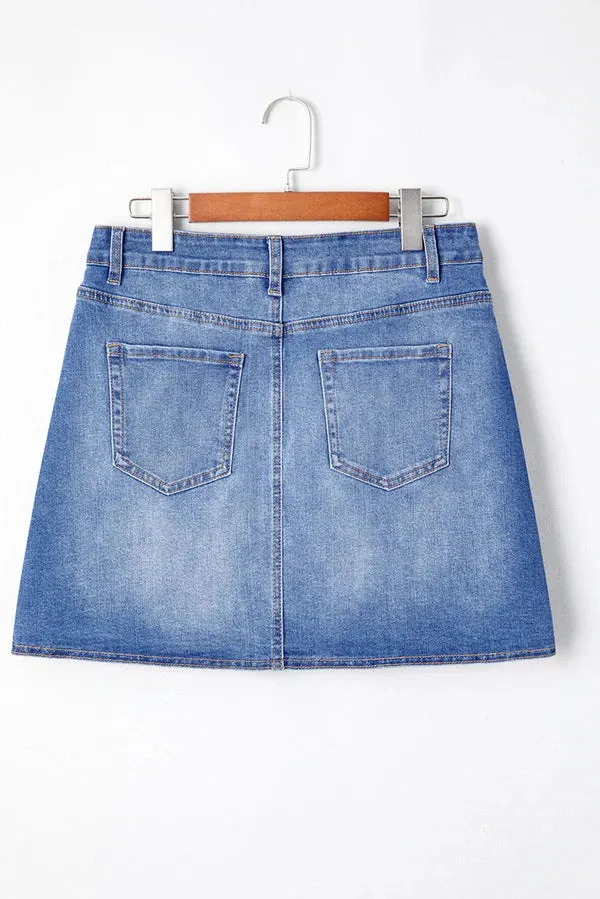 Threaded Pear Renamara Crossed Waist Mini Skirt sold by Zulily product image thumbnail 2