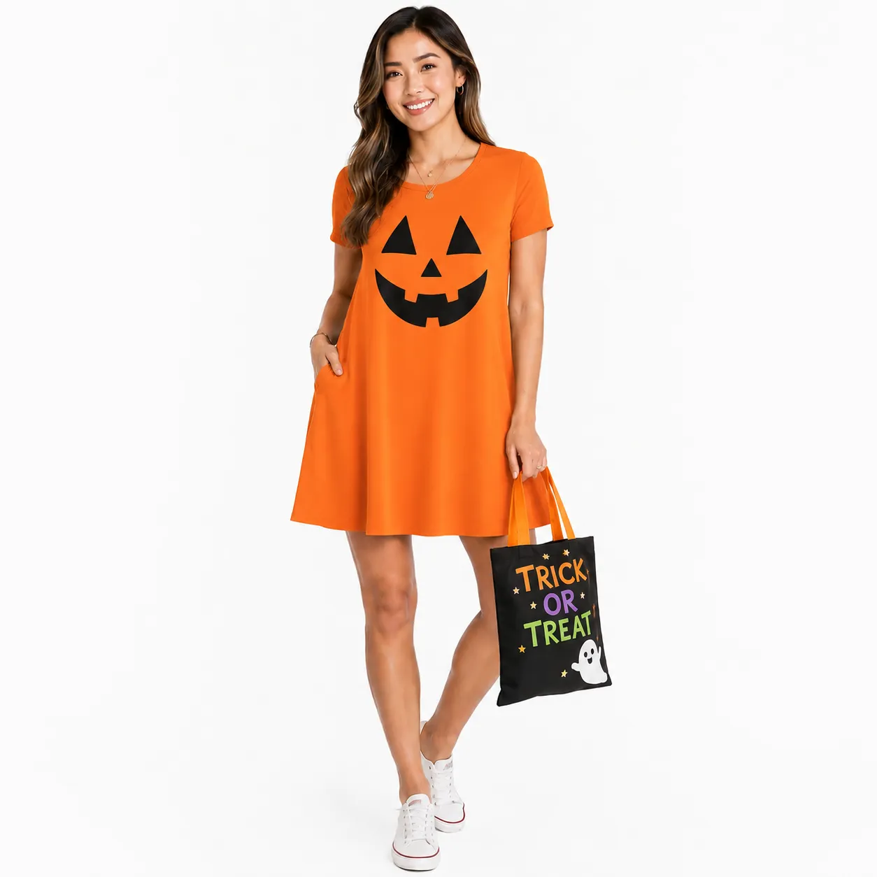 Lily by Firmiana Women's Round Neck Short Sleeve Shirt Dress Women's Apparel sold by Zulily product image thumbnail 3