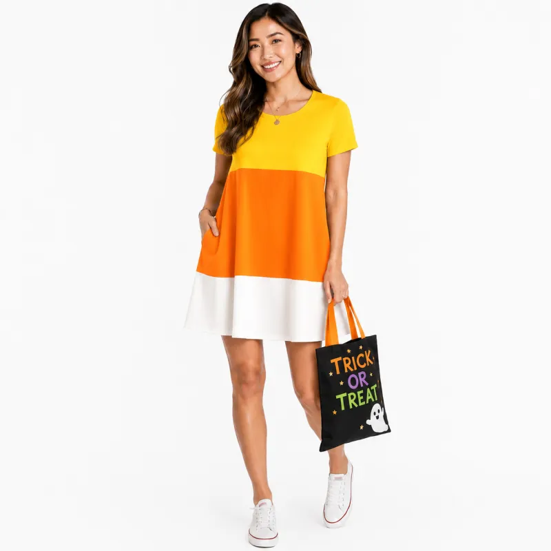 Lily by Firmiana Women's Round Neck Short Sleeve Shirt Dress Women's Apparel made by Zulily