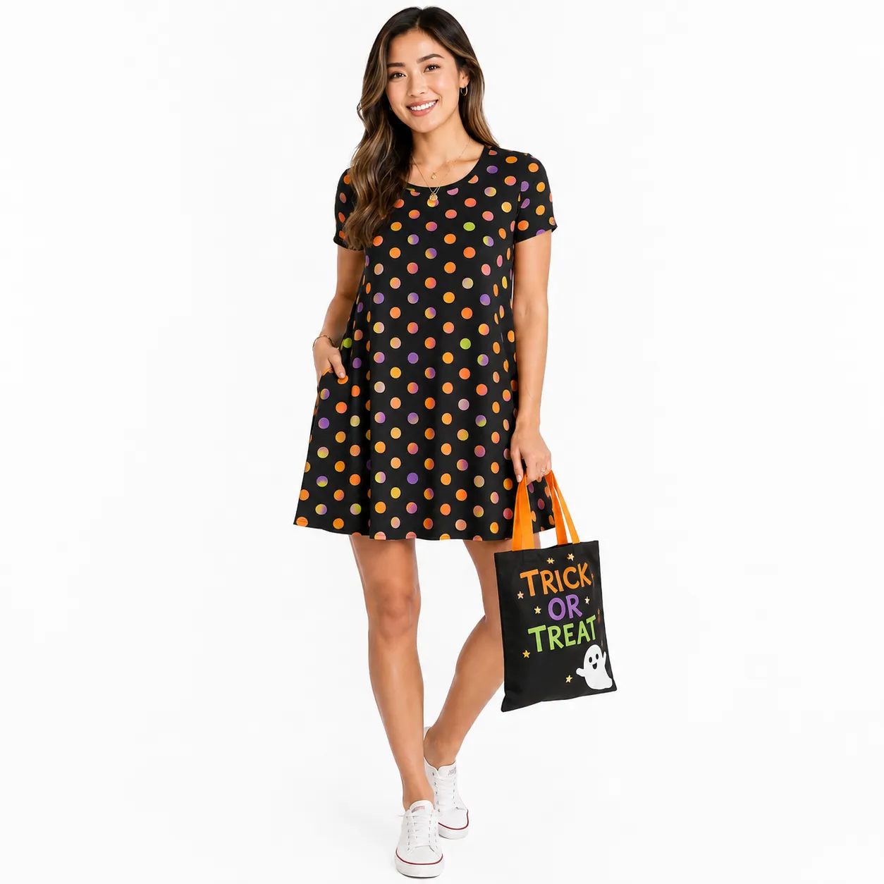 Lily by Firmiana Women's Round Neck Short Sleeve Shirt Dress Women's Apparel sold by Zulily product image thumbnail 2