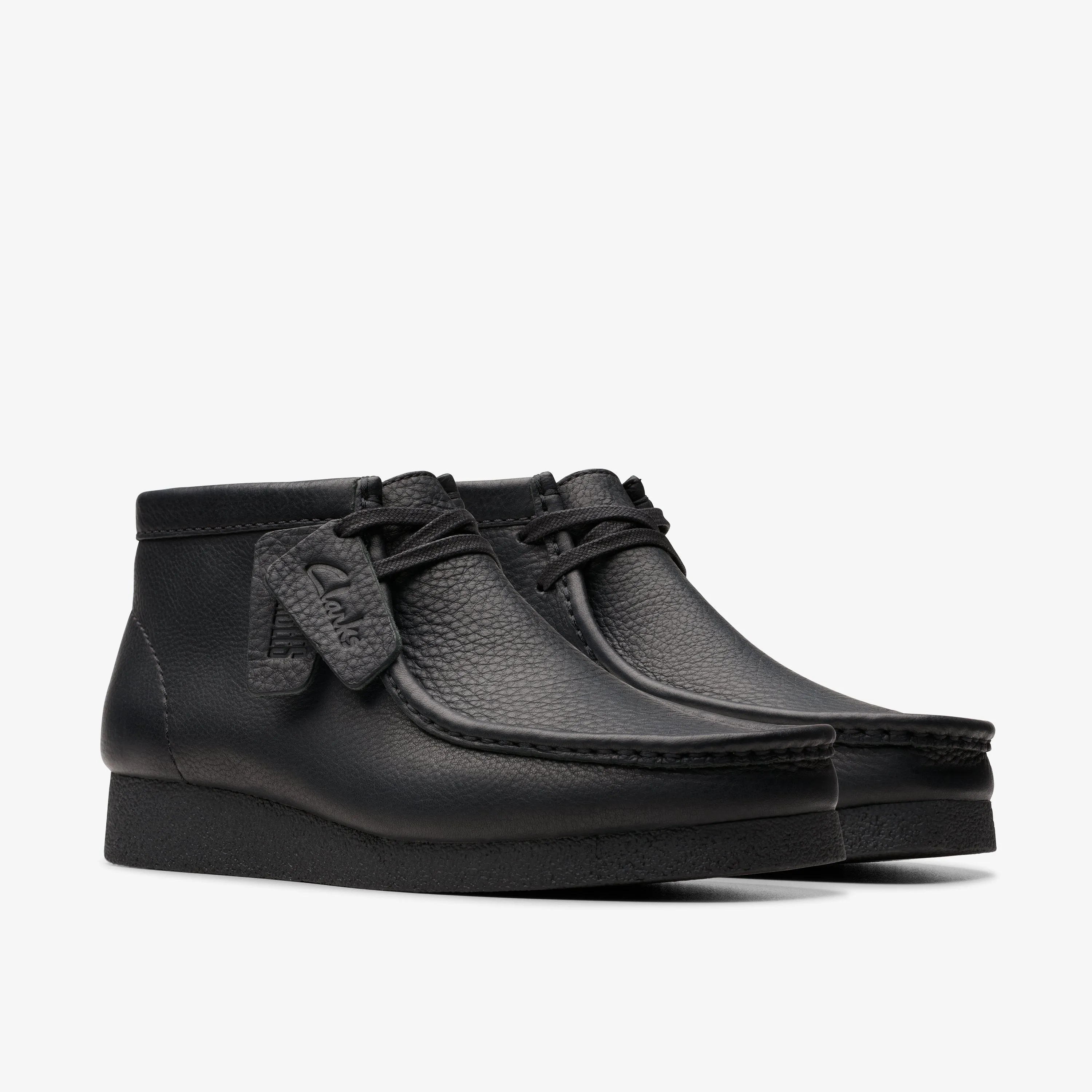 Clarks Mens Wallabee Evo Boot - Black Leather sold by Zulily product image thumbnail 4
