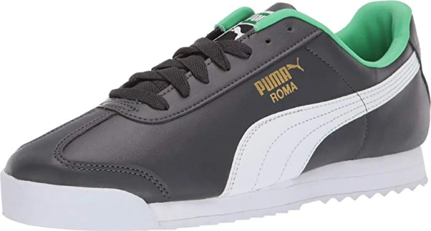 Puma Mens Roma Basic + - Asphalt-Puma White made by Puma