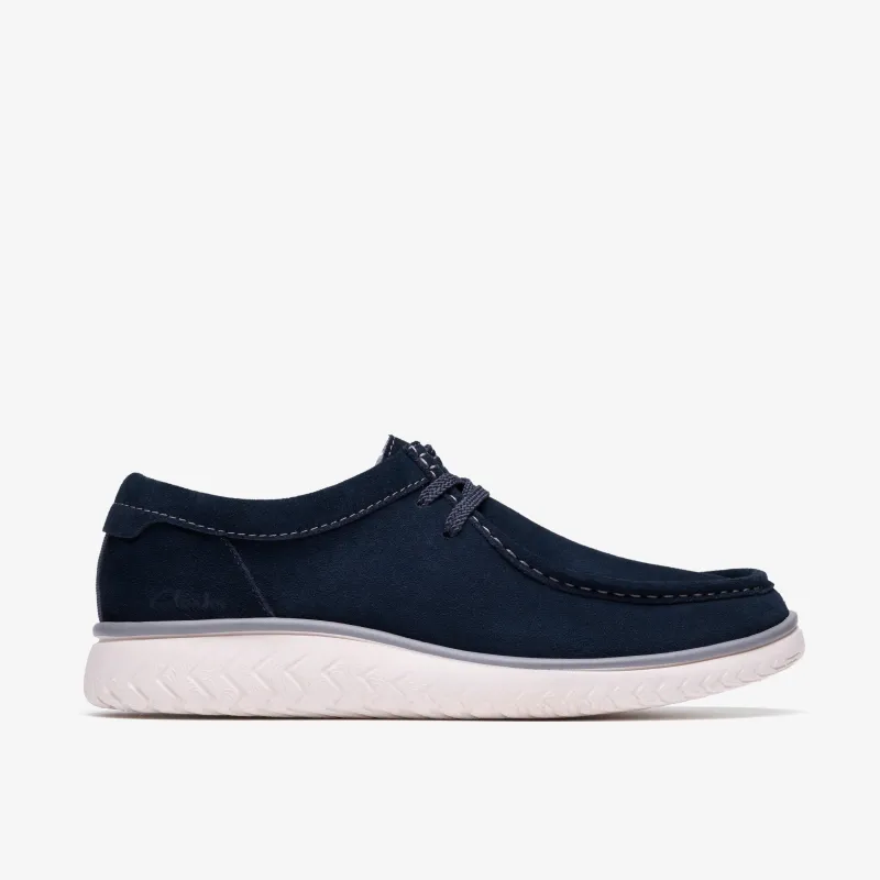 Clarks Mens Relaxlite Low - Navy Suede made by Clarks