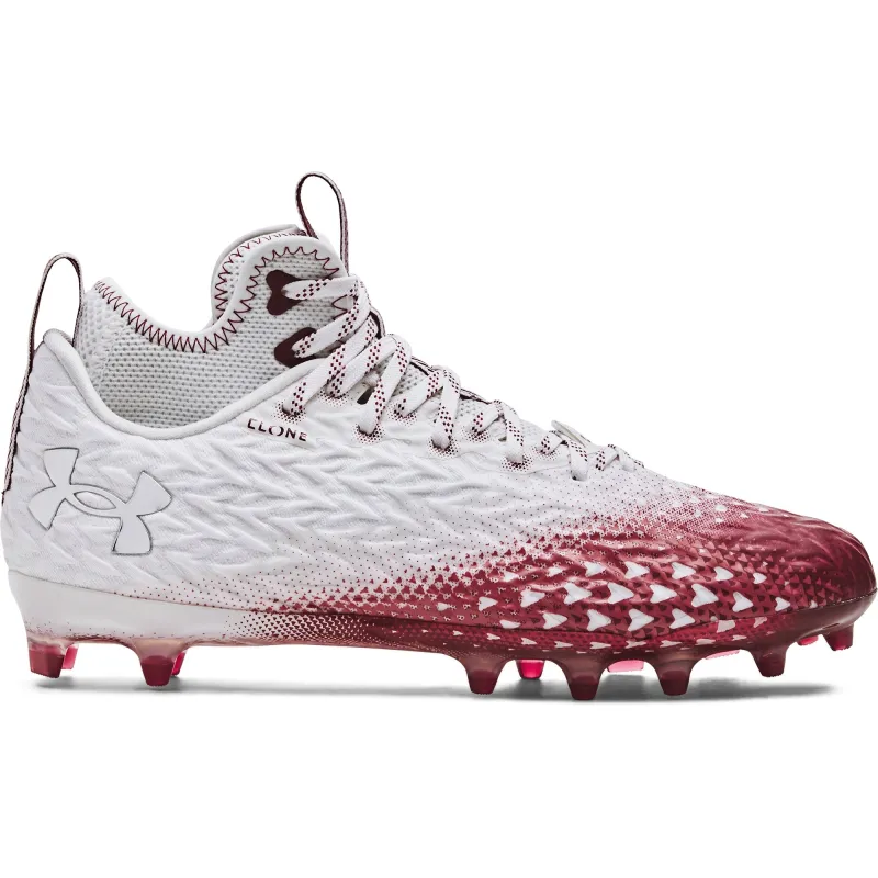 Under Armour Mens Spotlight Clone 3.0 MC - White/Cardinal made by Under Armour
