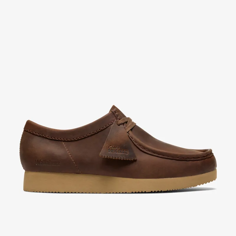 Clarks Mens Wallabee Lite - Beeswax made by Clarks