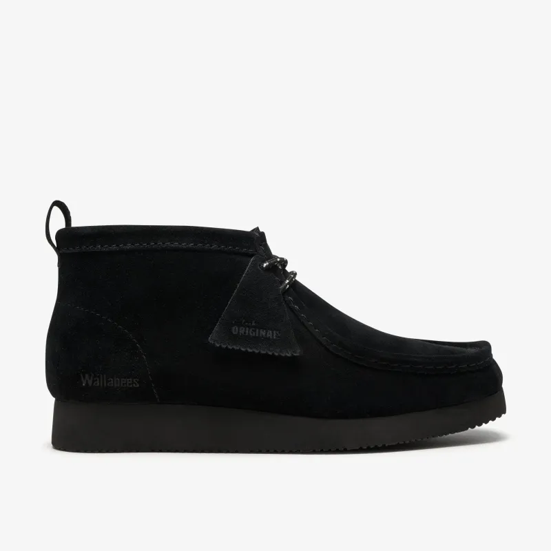 Clarks Mens Walla Boot Lite - Black/Blk Suede made by Clarks