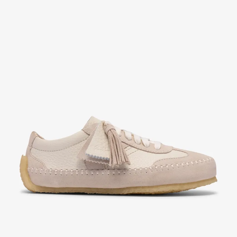 Clarks Womens Tor Low - Off White Suede made by Clarks