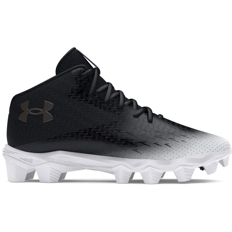 Under Armour Mens Spotlight Franchise 4 RM Wide - Black/White/Metallic Gun Metal made by Under Armour