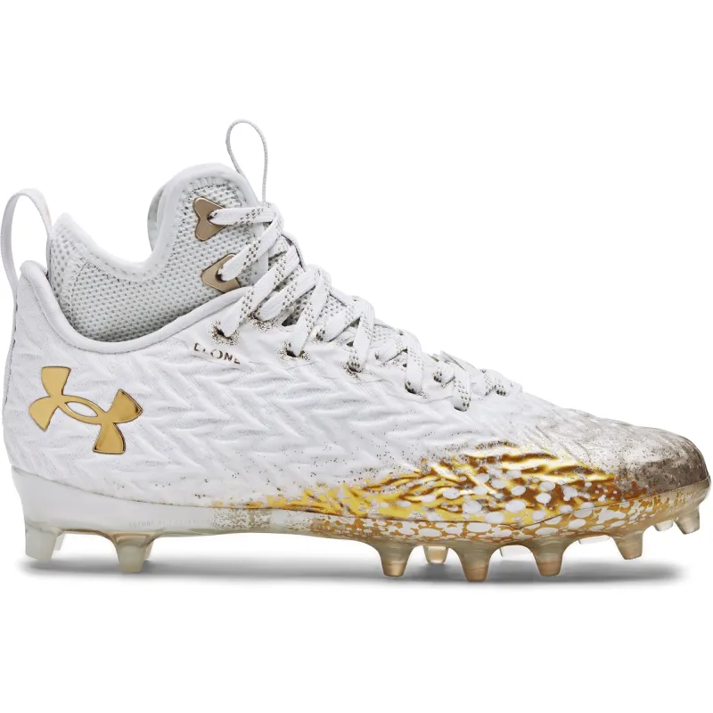 Under Armour Womens Spotlight Clone MC - White Metallic Faded Gold made by Under Armour