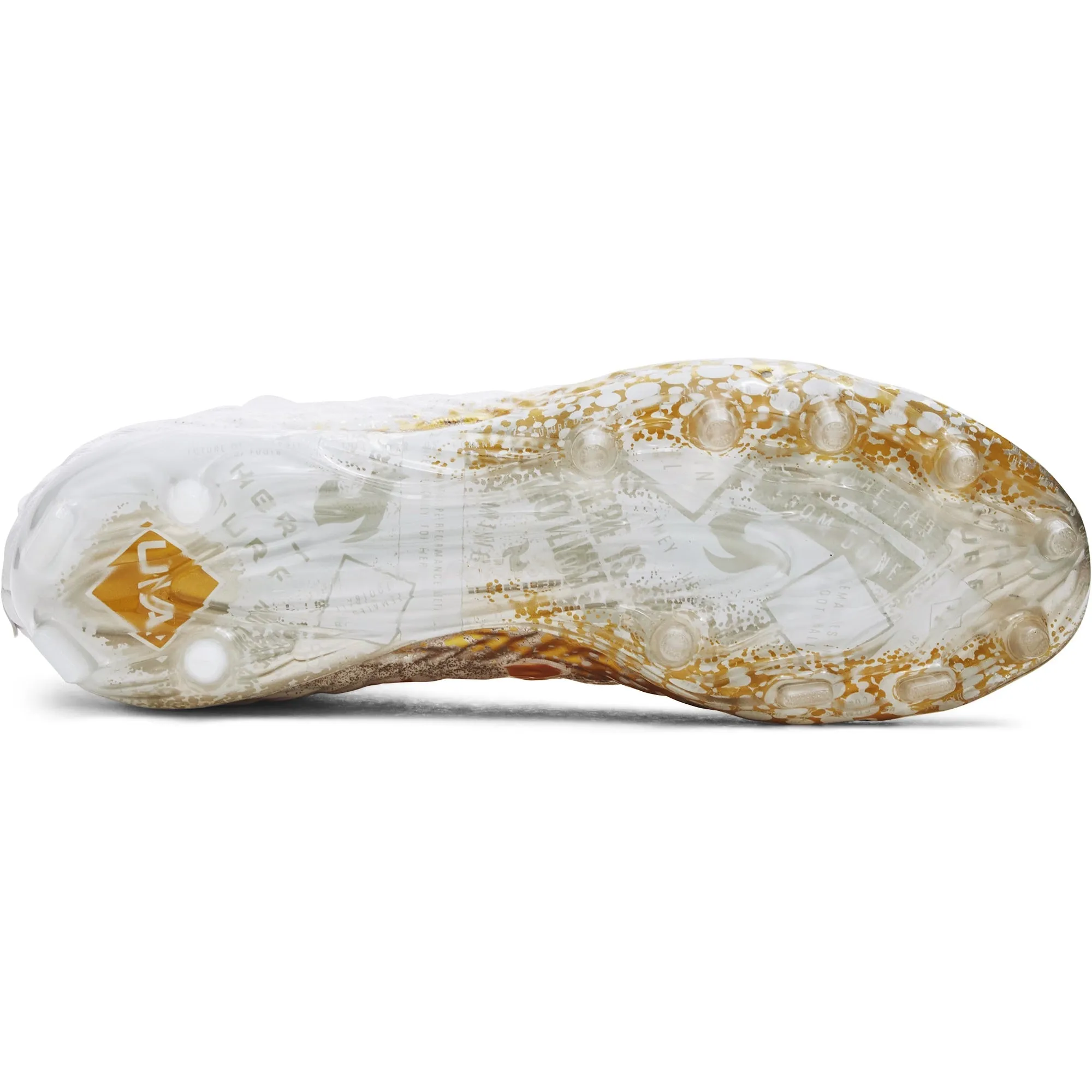 Under Armour Womens Spotlight Clone MC - White Metallic Faded Gold sold by Zulily product image thumbnail 5