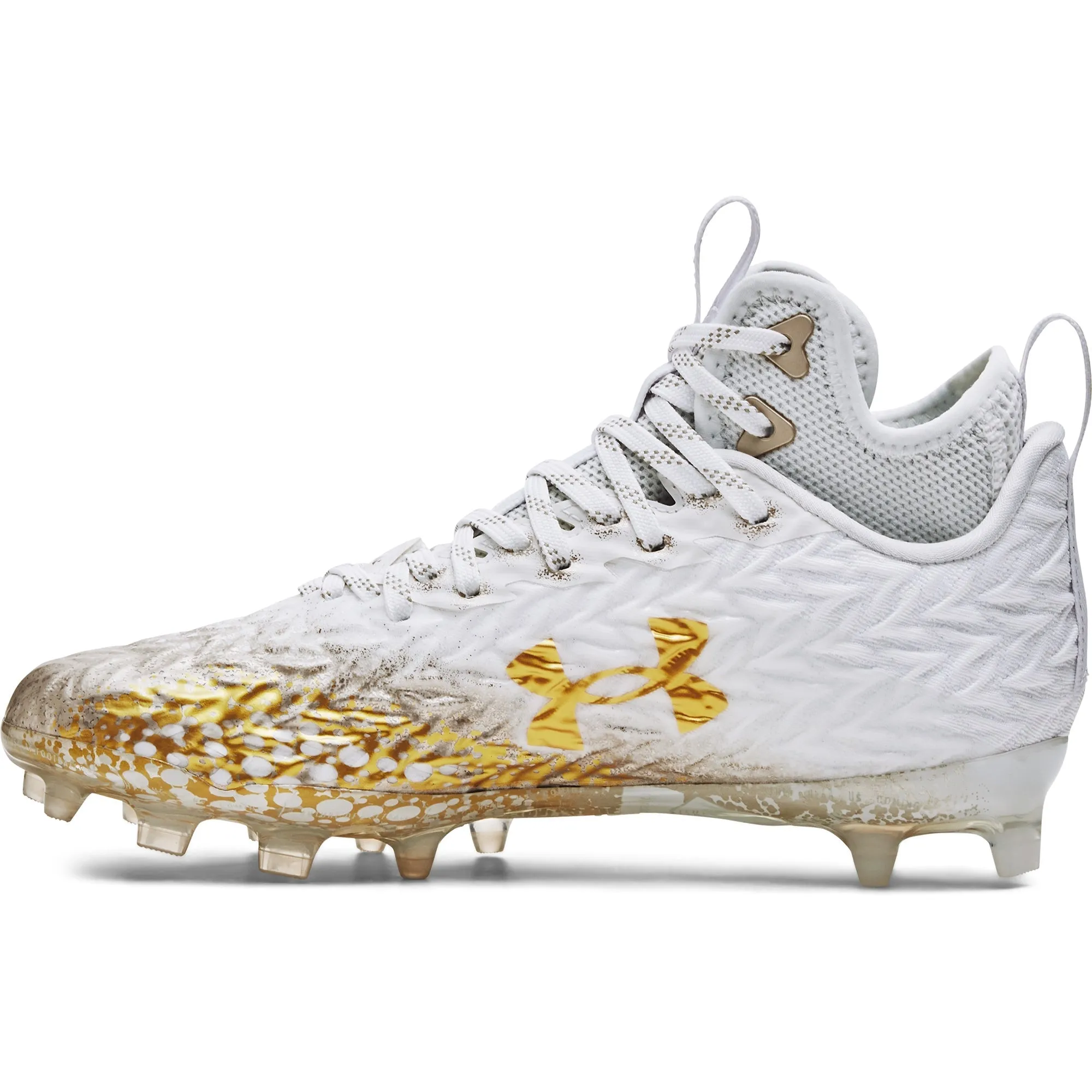Under Armour Womens Spotlight Clone MC - White Metallic Faded Gold sold by Zulily product image thumbnail 2