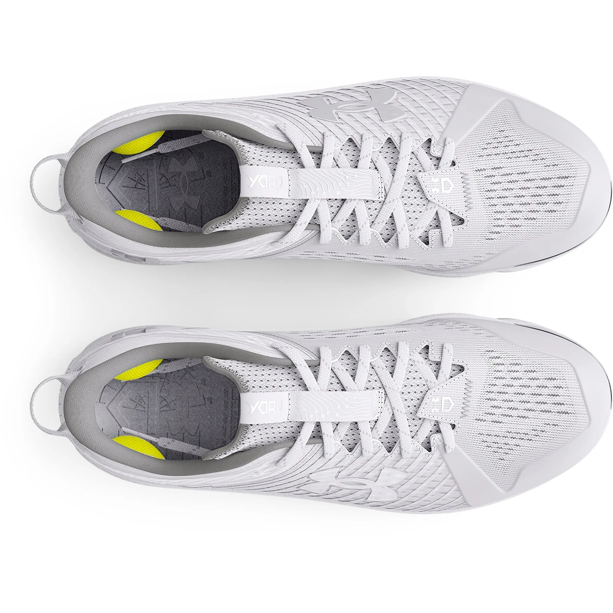 Under Armour Mens Yard Low MT - White/Metallic Silver sold by Zulily product image thumbnail 3