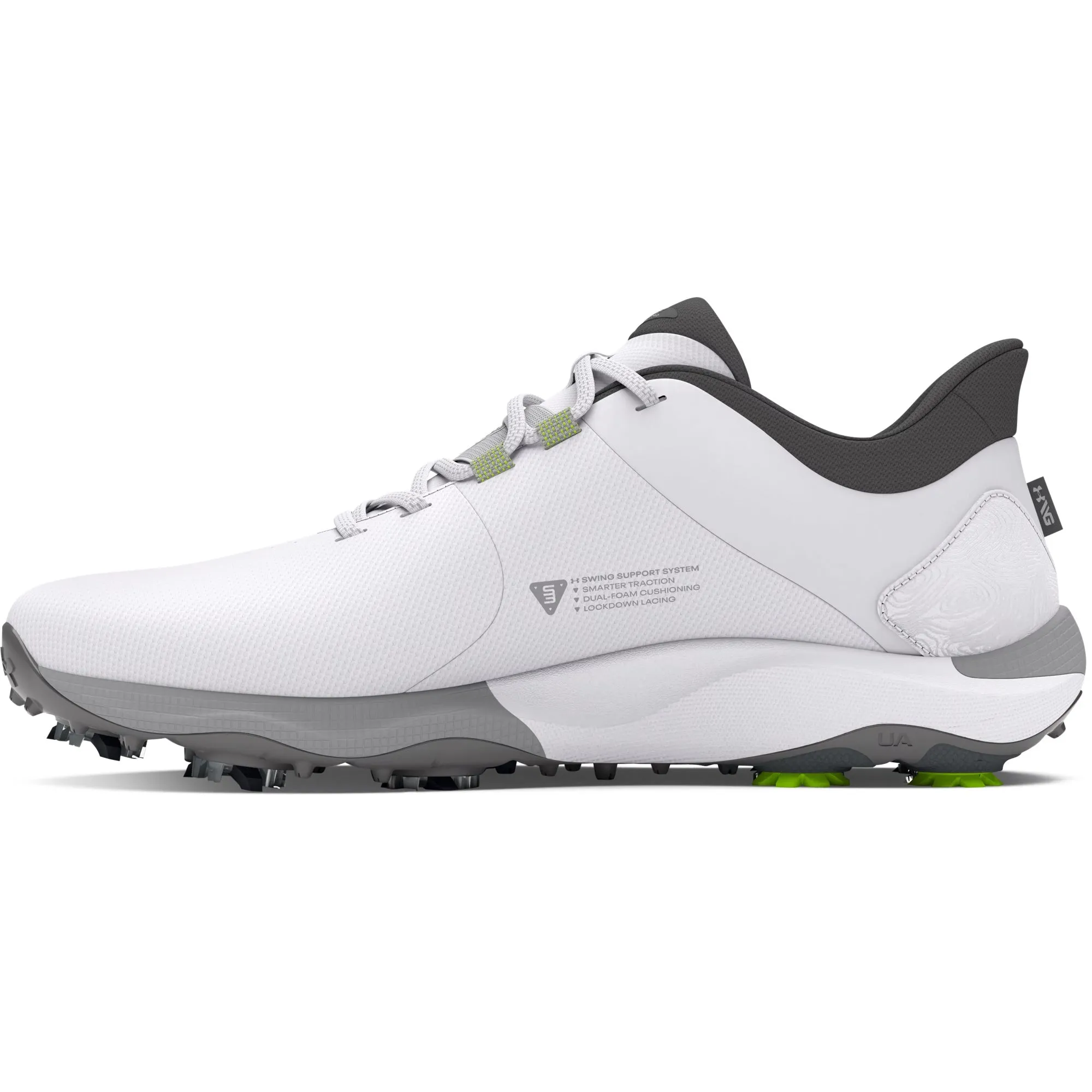 Under Armour Mens Drive Pro Golf - White/Metallic Gun Metal sold by Zulily product image thumbnail 2