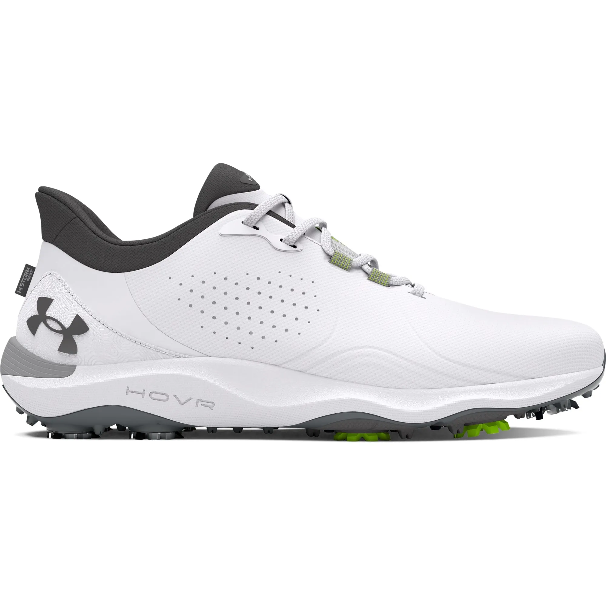 Under Armour Mens Drive Pro Golf - White/Metallic Gun Metal sold by Zulily