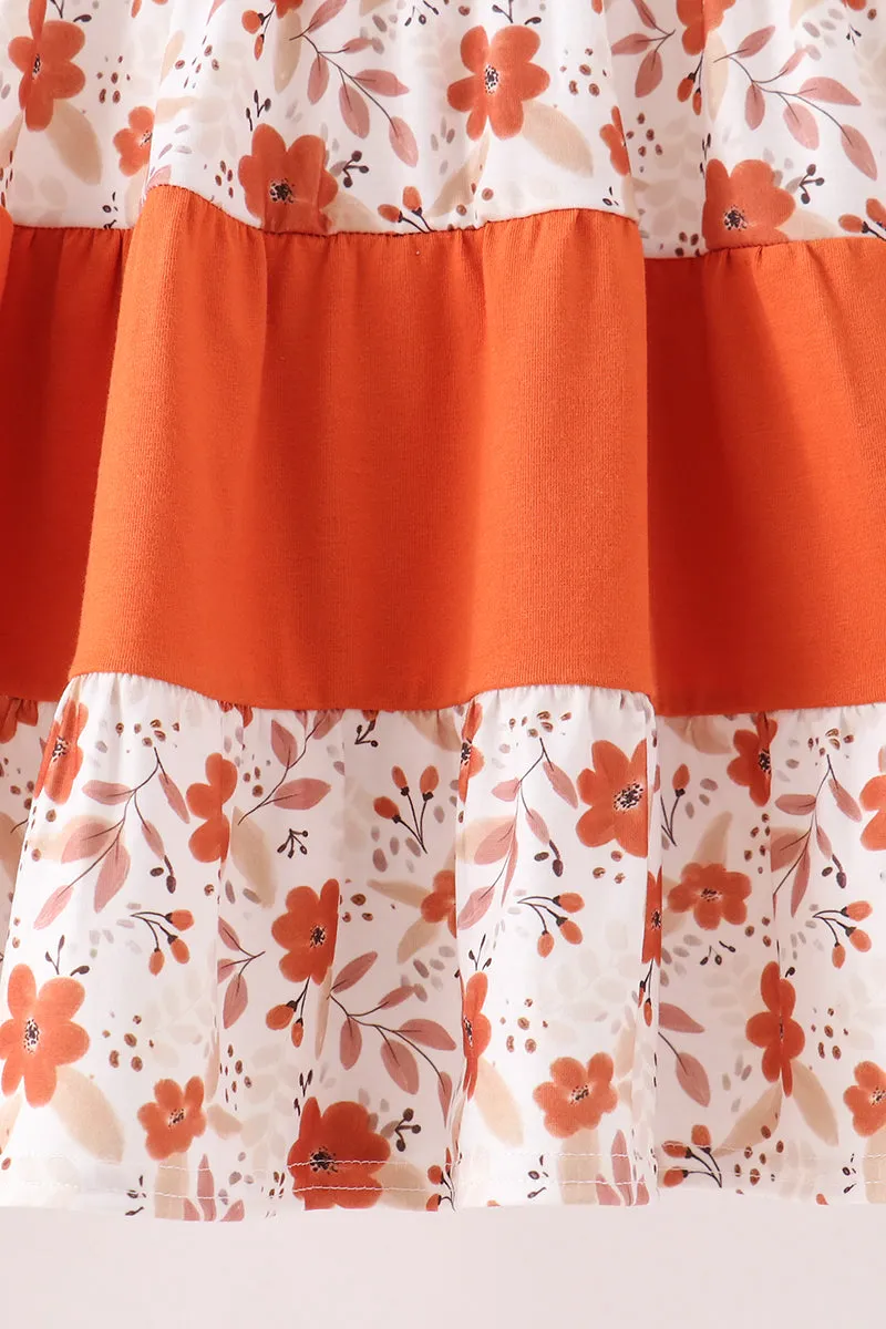 Floral Pumpkin Embroidery Ruffle Dress sold by Zulily product image thumbnail 3