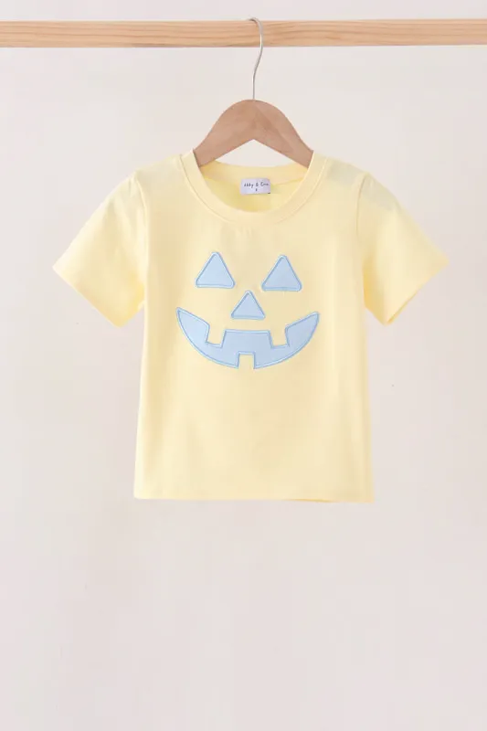 Cream Jack-O-Lantern Applique Top made by Zulily