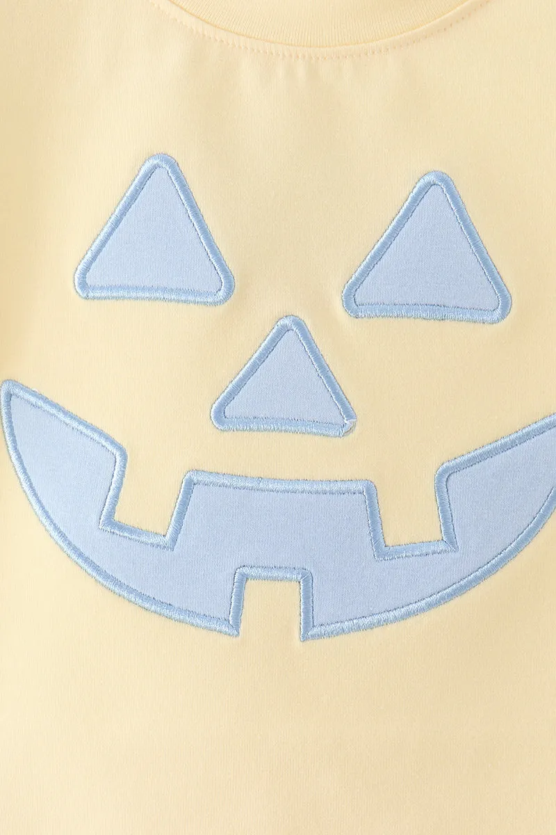 Cream Jack-O-Lantern Applique Top sold by Zulily product image thumbnail 2