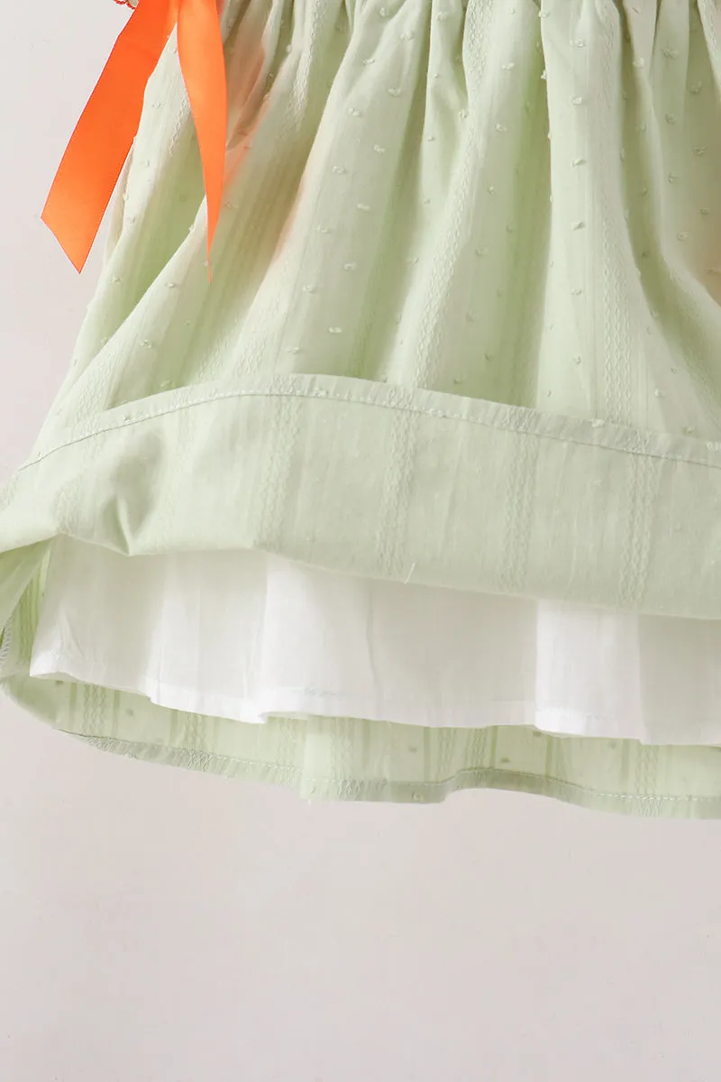 Green Pumpkin Smocked Dress sold by Zulily product image thumbnail 2