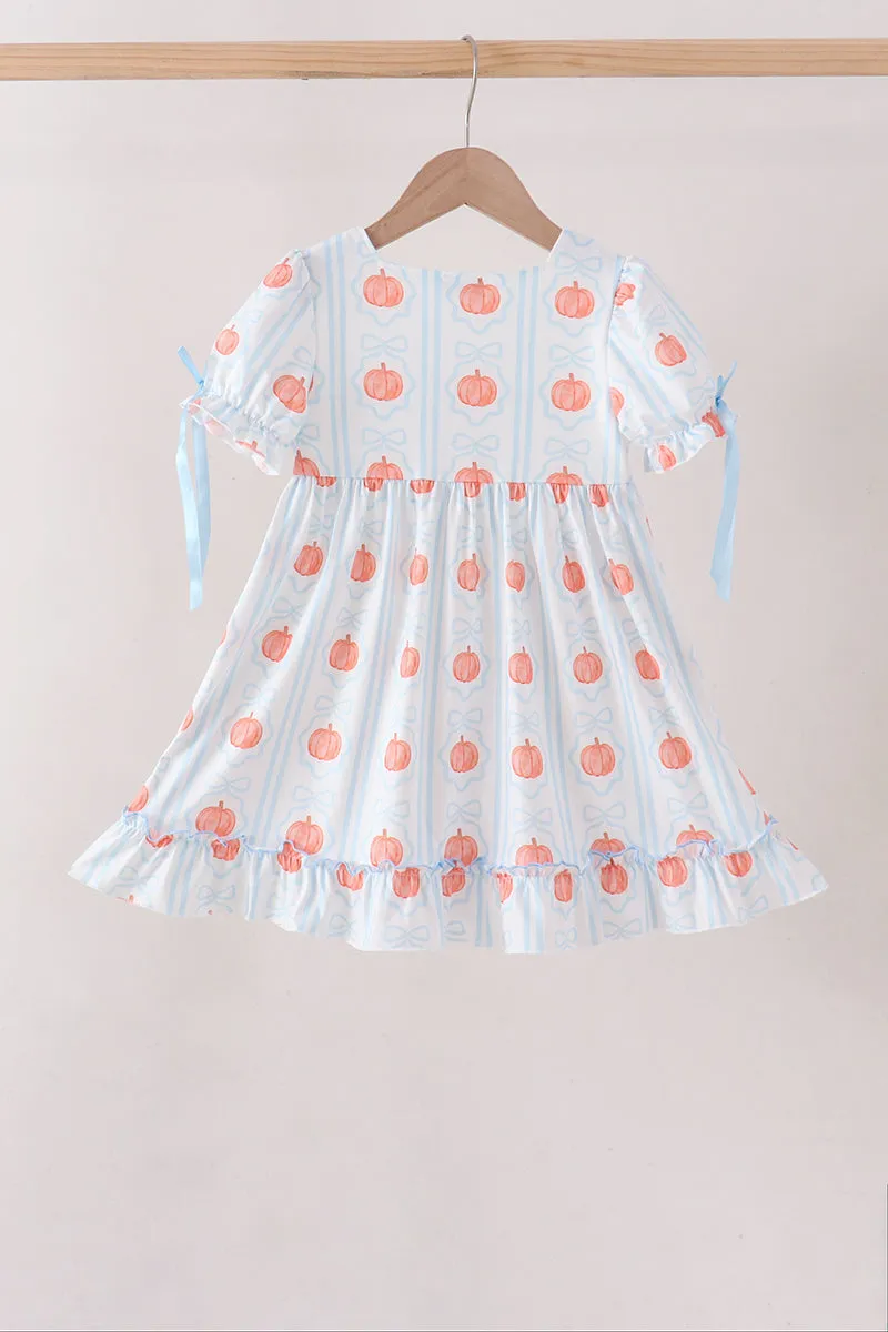 Blue Pumpkin Embroidery Ruffle Dress sold by Zulily product image thumbnail 4