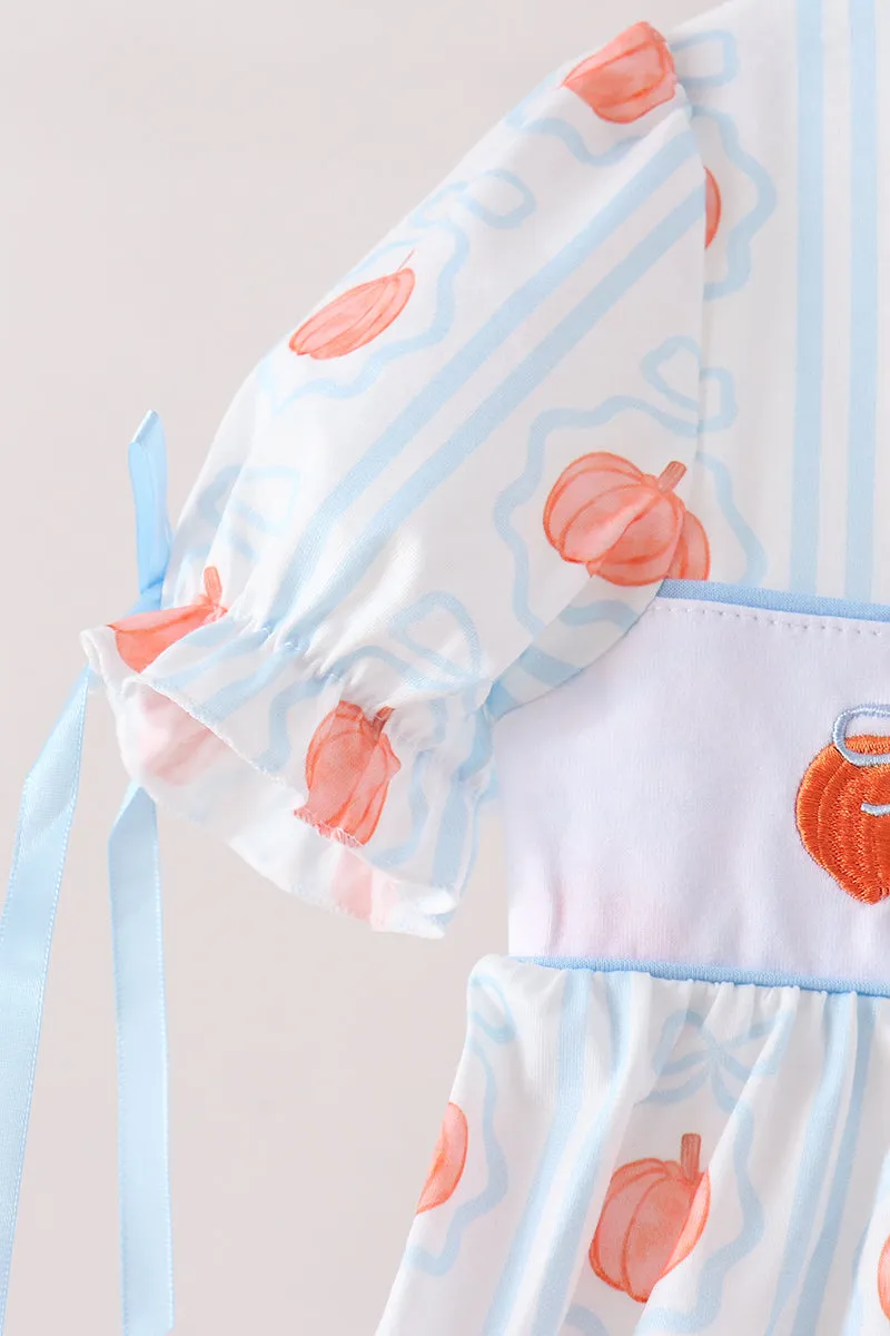 Blue Pumpkin Embroidery Ruffle Dress sold by Zulily product image thumbnail 2