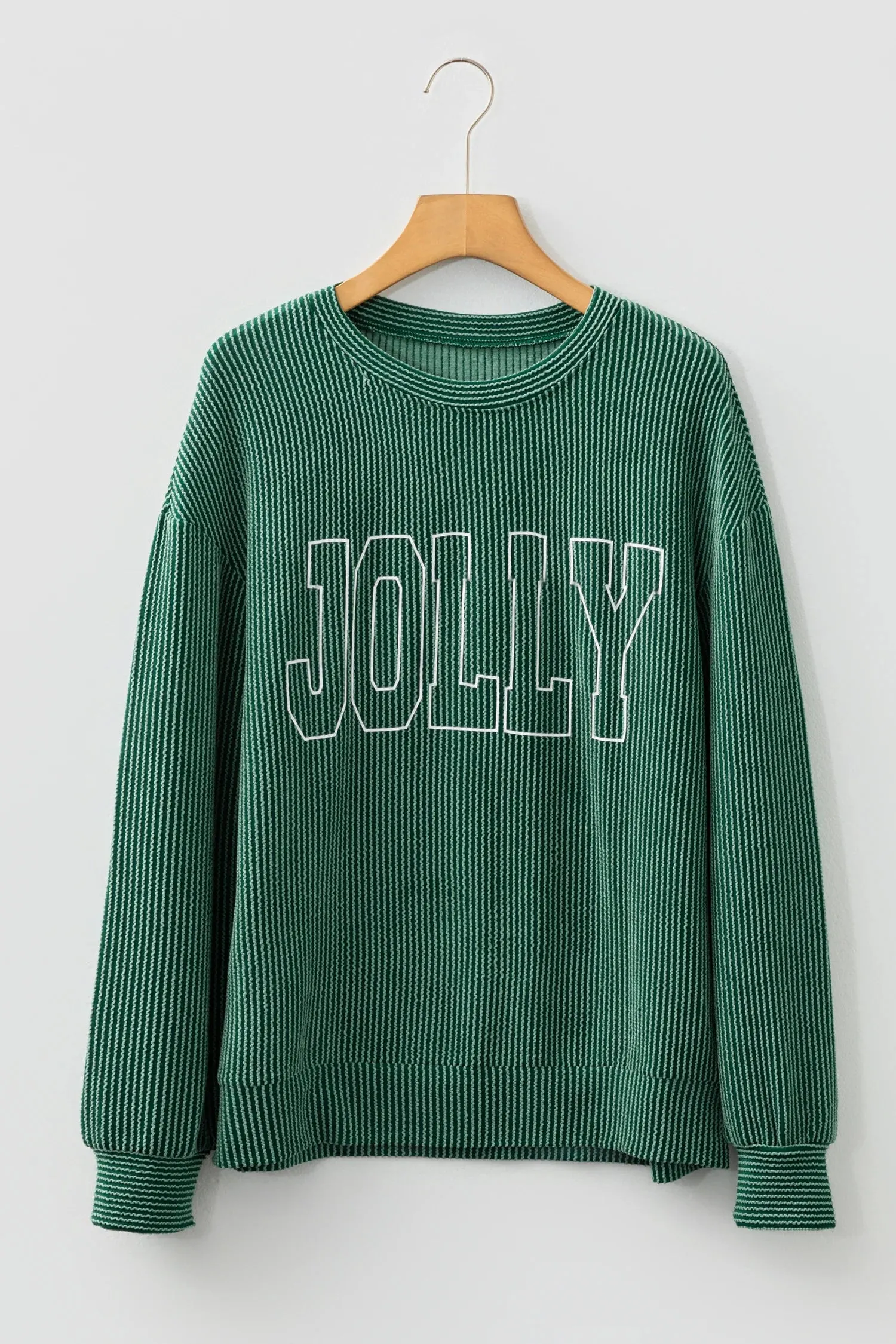 Threaded Pear Ximena Letter Graphic Loose Long Sleeve Top sold by Zulily